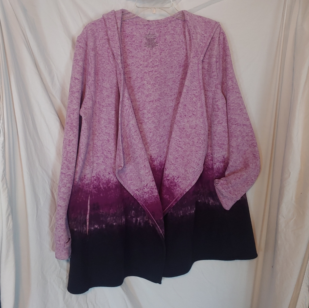 Purple cardigan with pockets